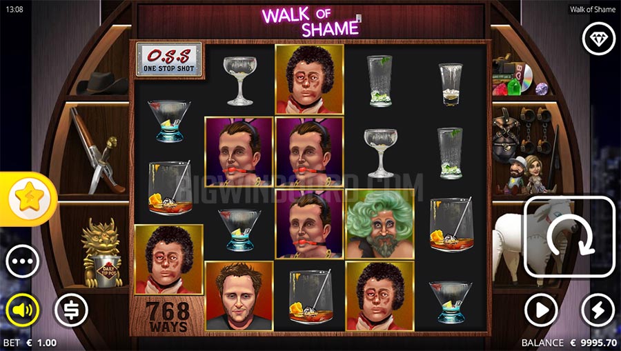 Walk Of Shame Slot Gameplay