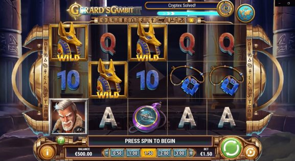 Gerards Gambit Slot Gameplay